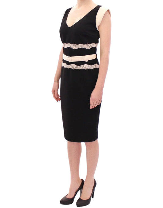 Cavalli Black lace sheath dress $1464.00 Cavalli Luzworld