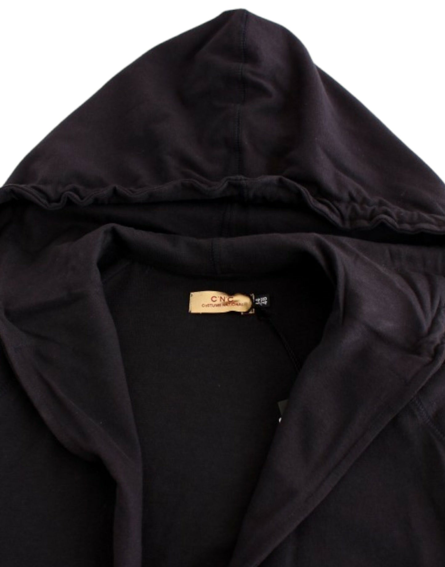 Costume National Blue hooded cotton sweater $789.00 Costume National Luzworld