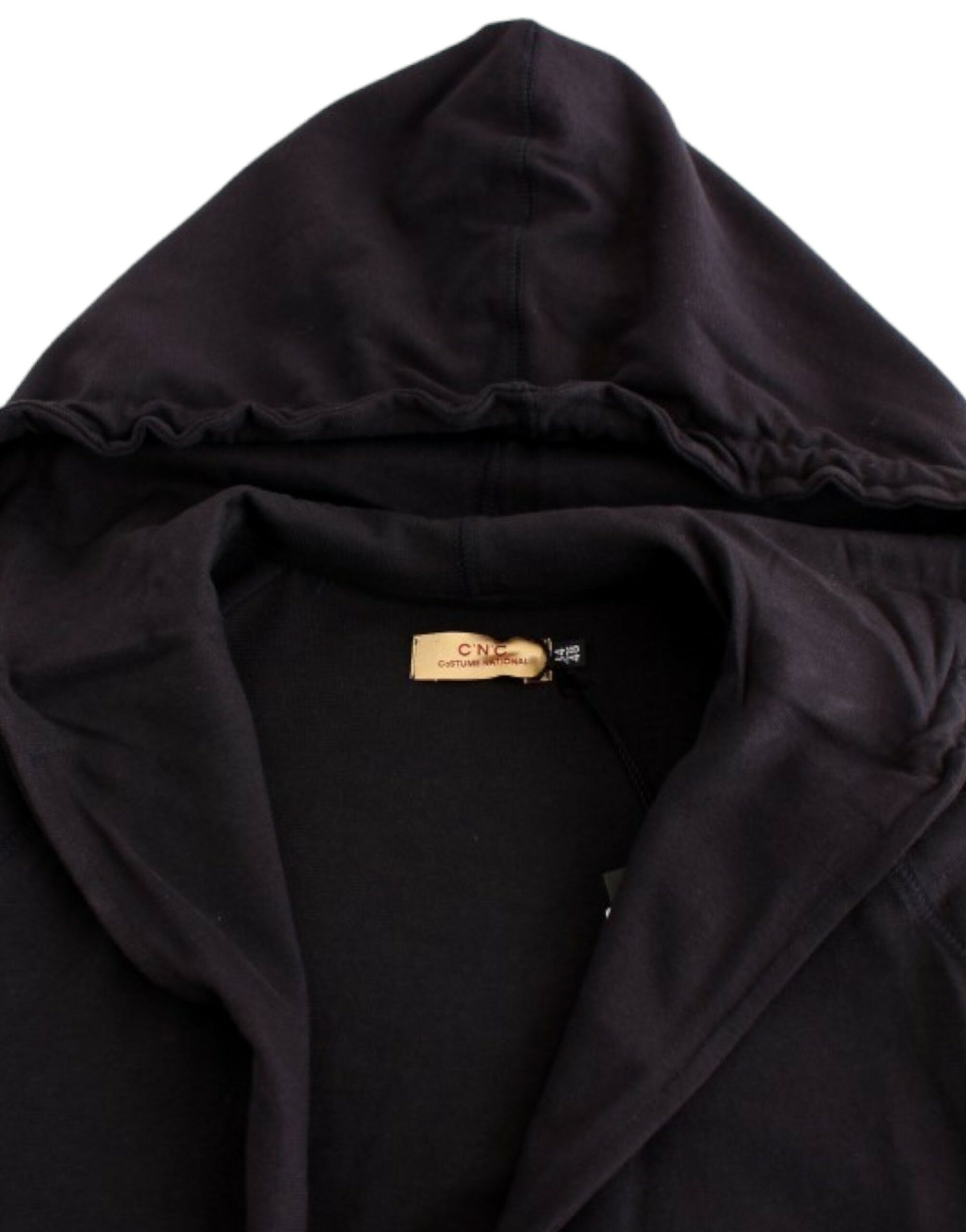 Costume National Blue hooded cotton sweater $789.00 Costume National Luzworld