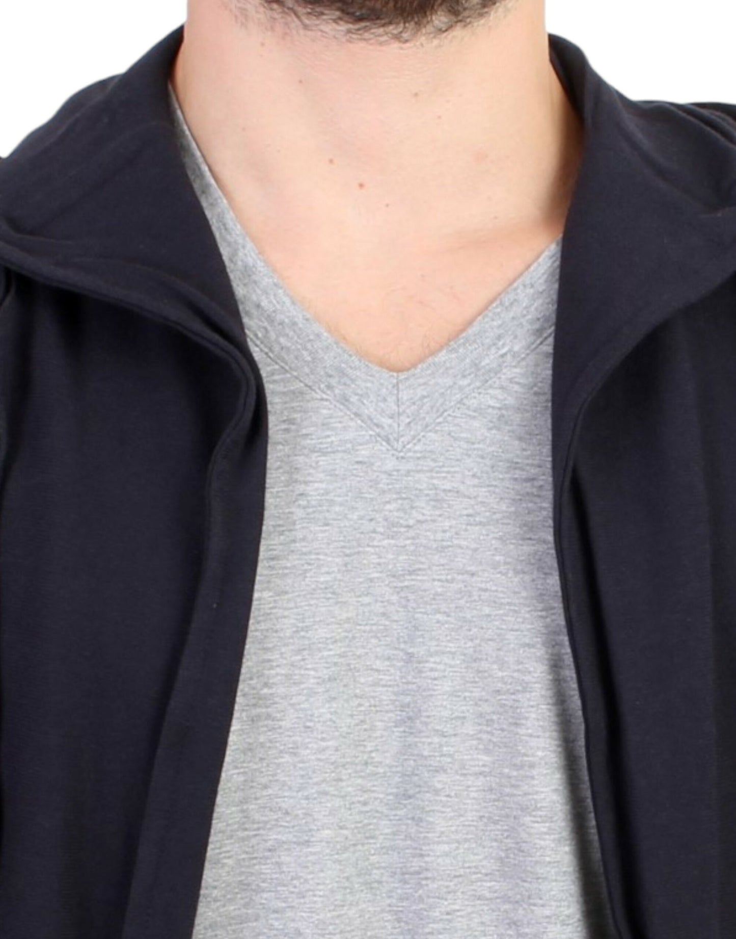 Costume National Blue hooded cotton sweater $789.00 Costume National Luzworld