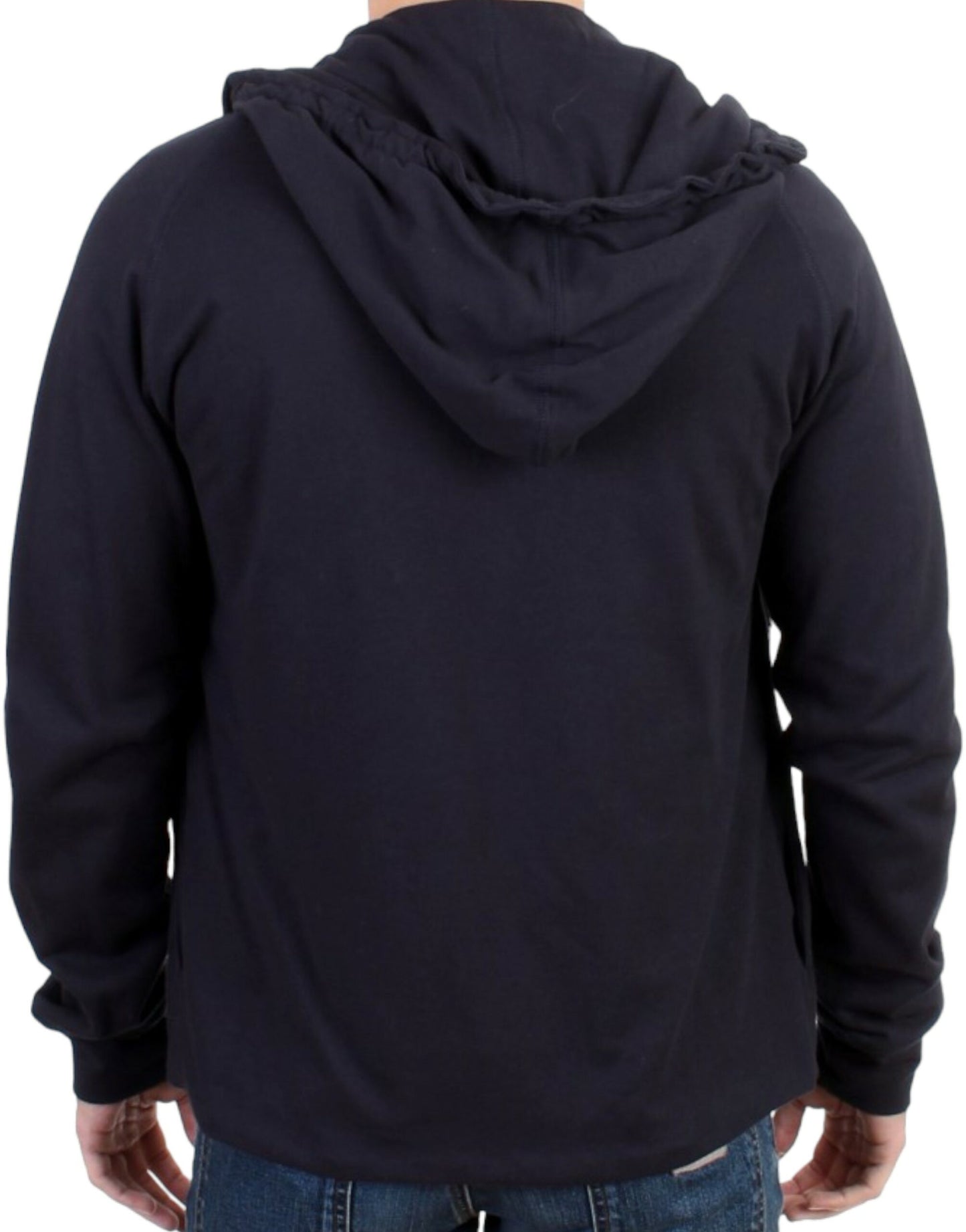 Costume National Blue hooded cotton sweater $789.00 Costume National Luzworld