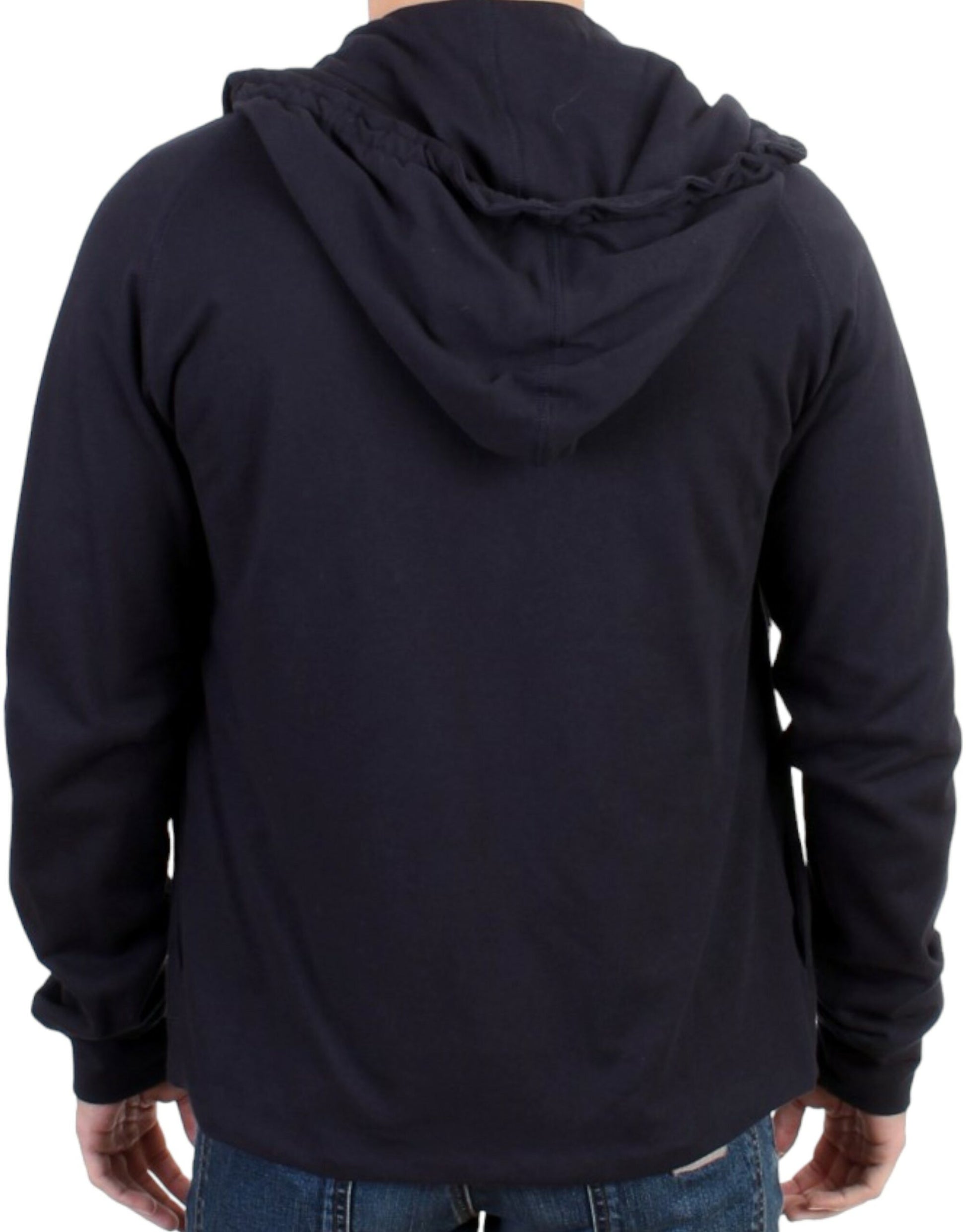 Costume National Blue hooded cotton sweater $789.00 Costume National Luzworld