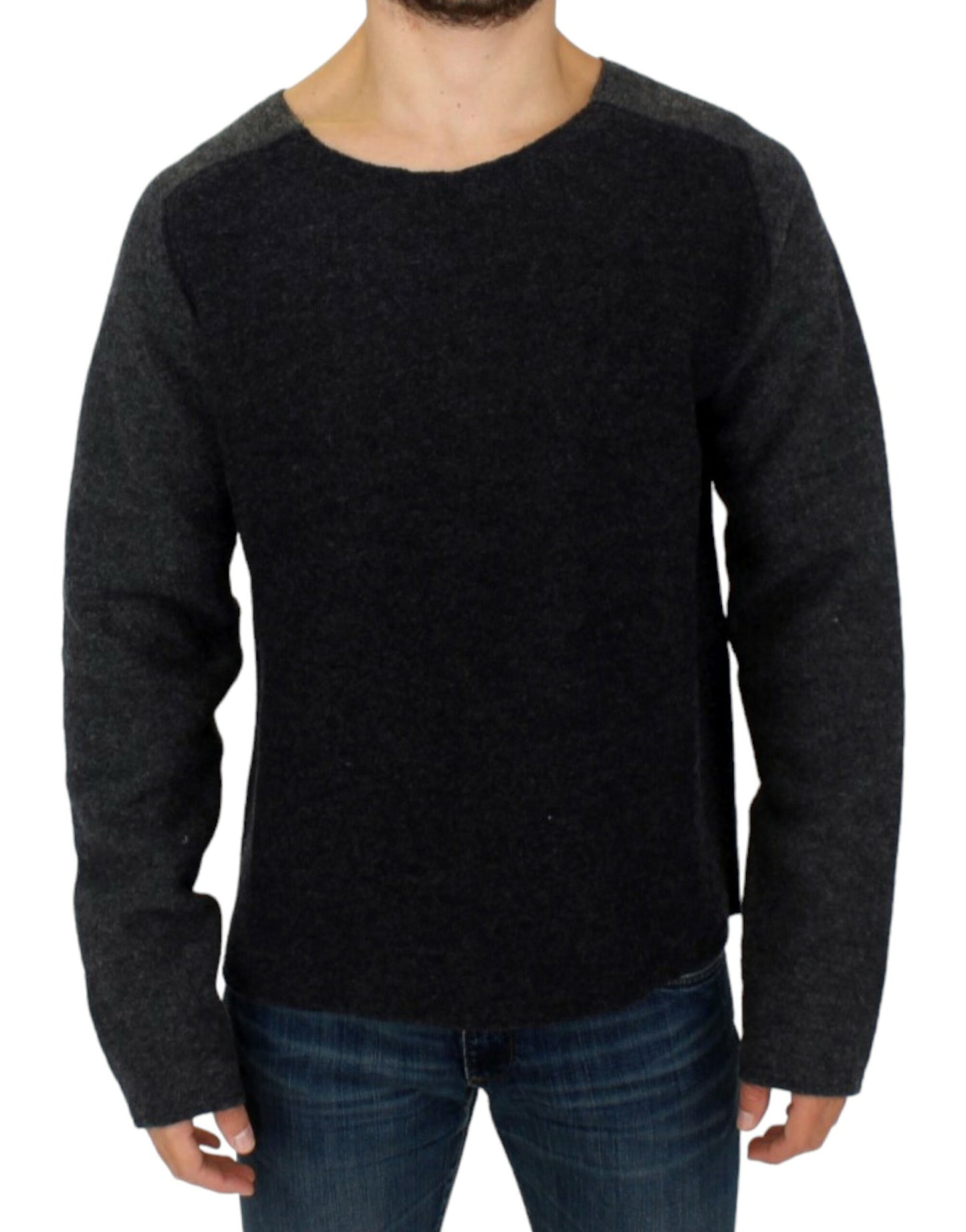 Costume National Gray wool crewneck sweater $725.00 Costume National Luzworld