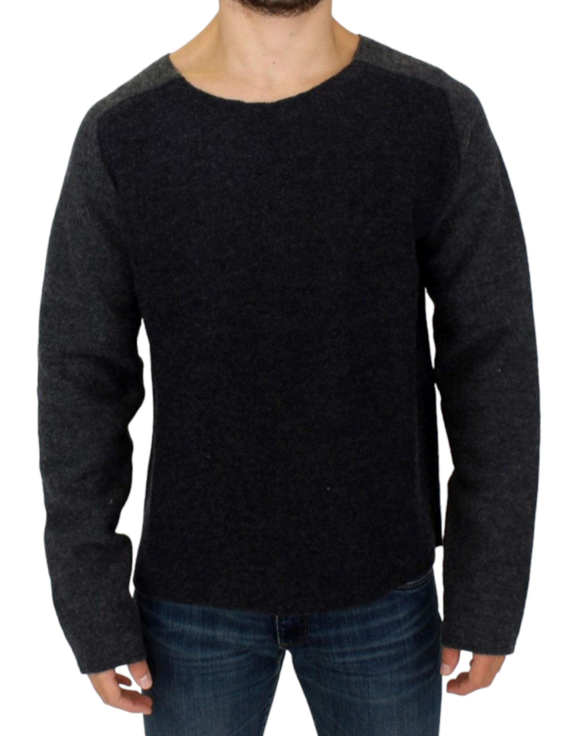 Costume National Gray wool crewneck sweater $725.00 Costume National Luzworld