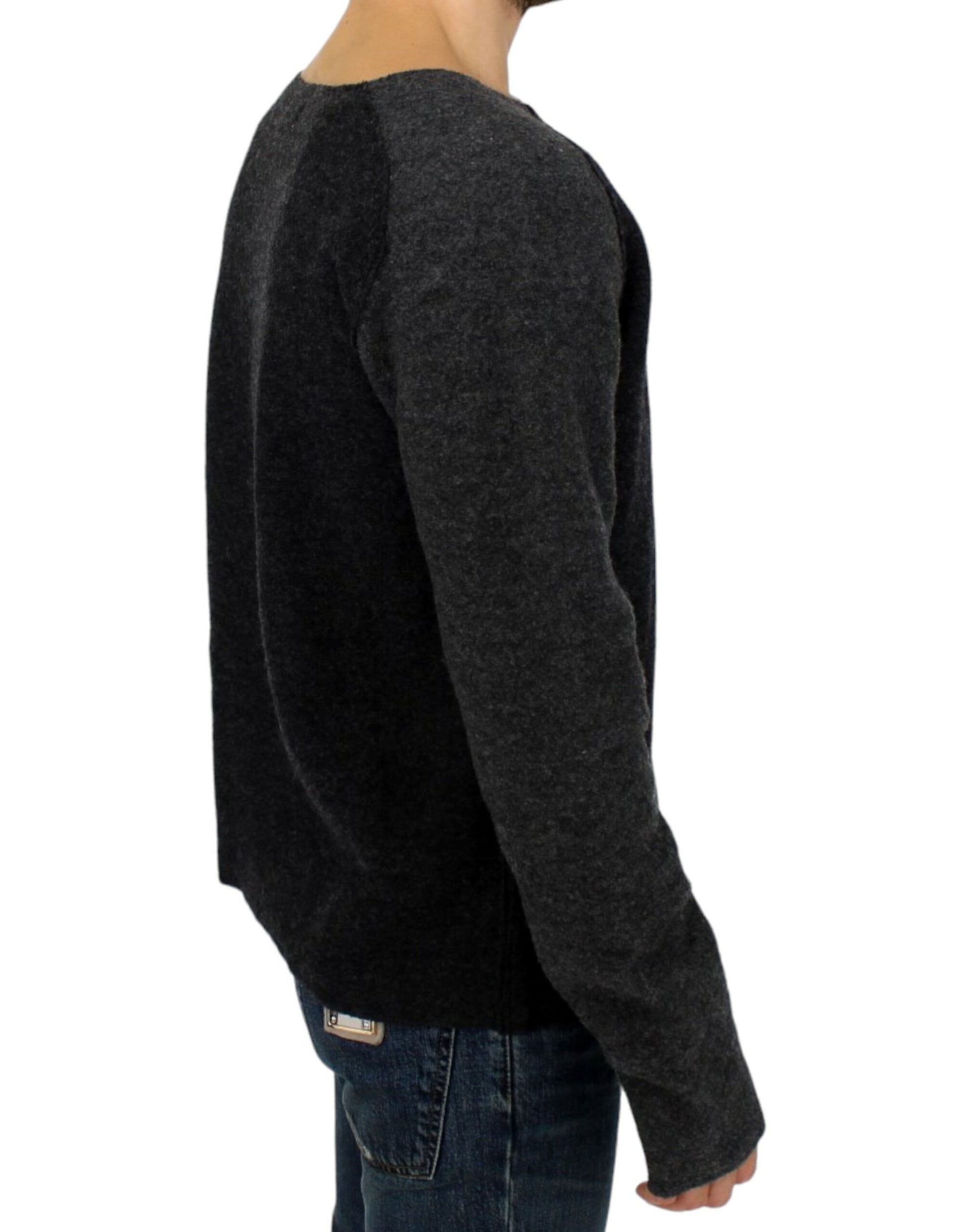 Costume National Gray wool crewneck sweater $725.00 Costume National Luzworld