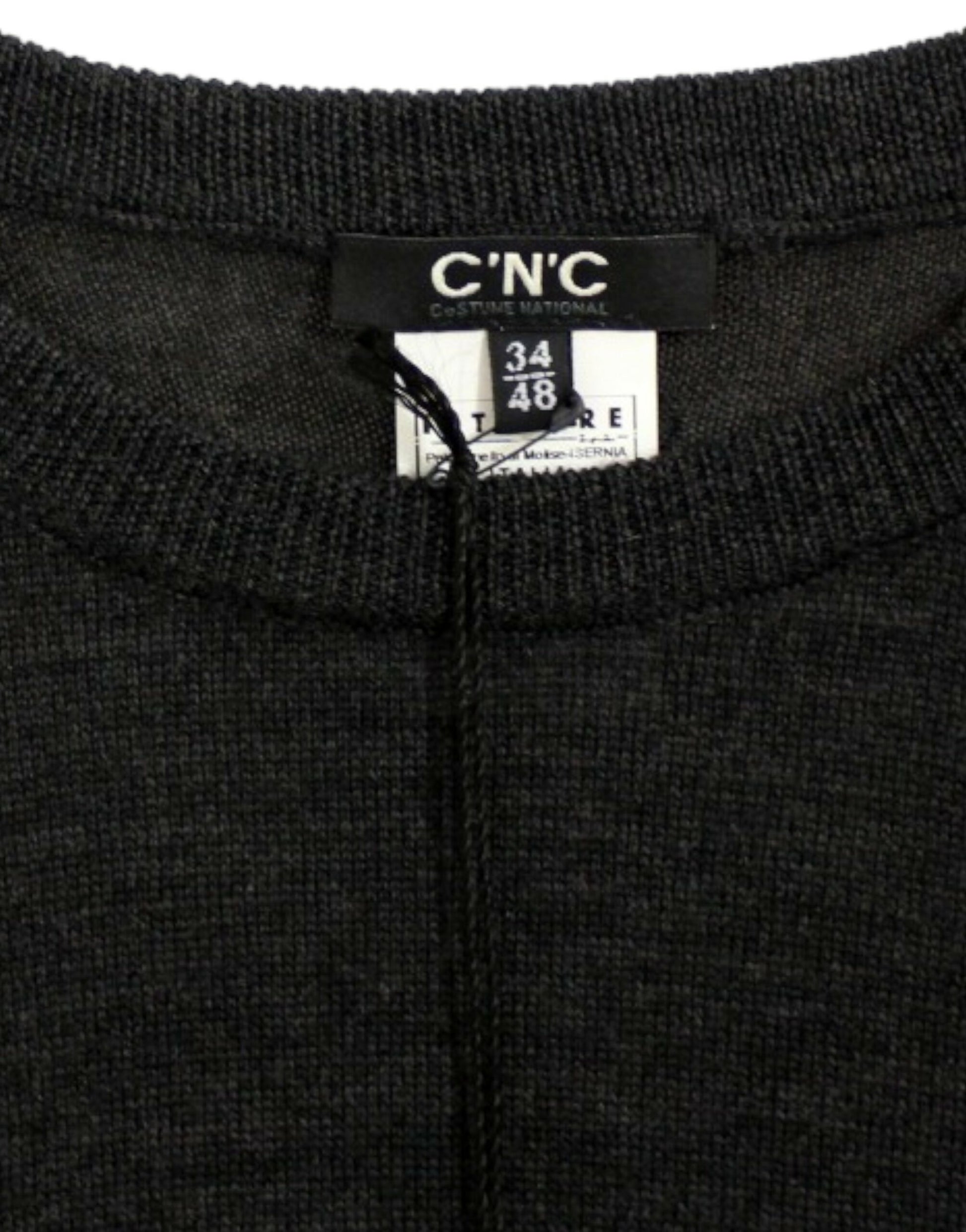 Costume National Gray crewneck pullover sweater $740.00 Costume National Luzworld