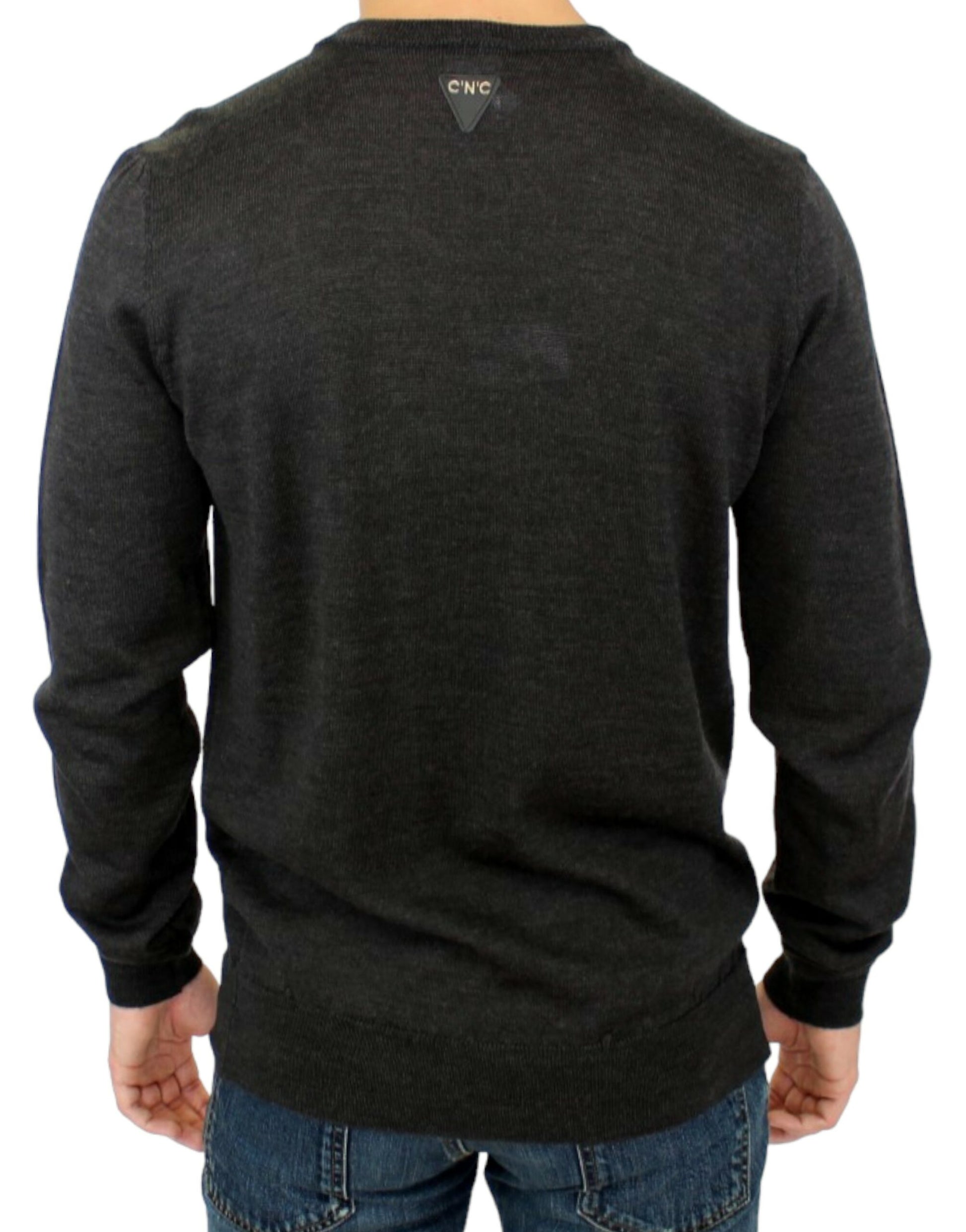 Costume National Gray crewneck pullover sweater $740.00 Costume National Luzworld