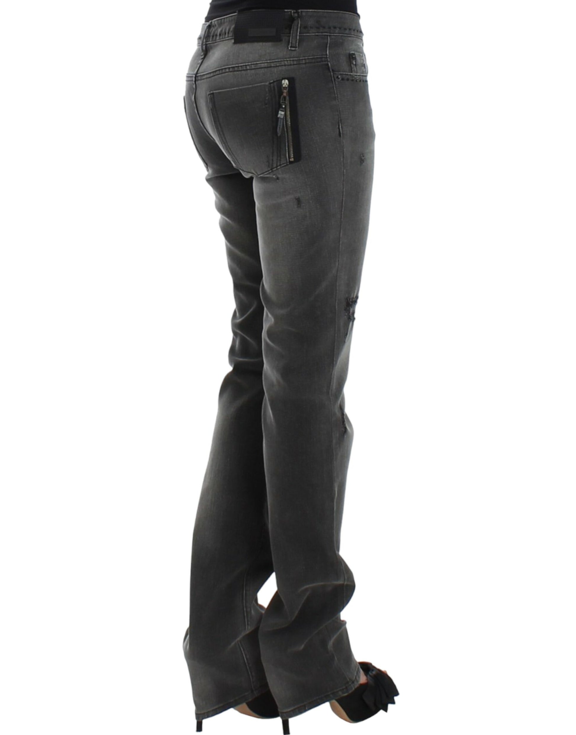 Costume National Gray straight leg jeans $555.00 Costume National Luzworld