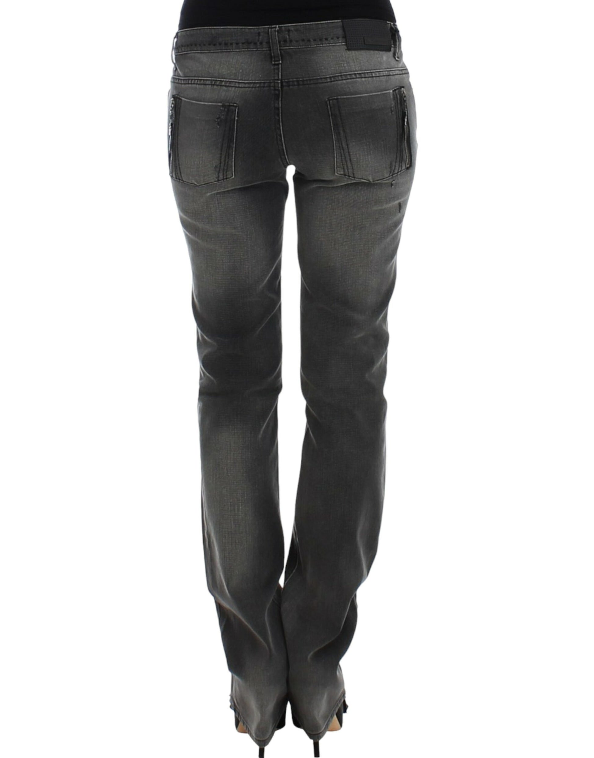 Costume National Gray straight leg jeans $555.00 Costume National Luzworld