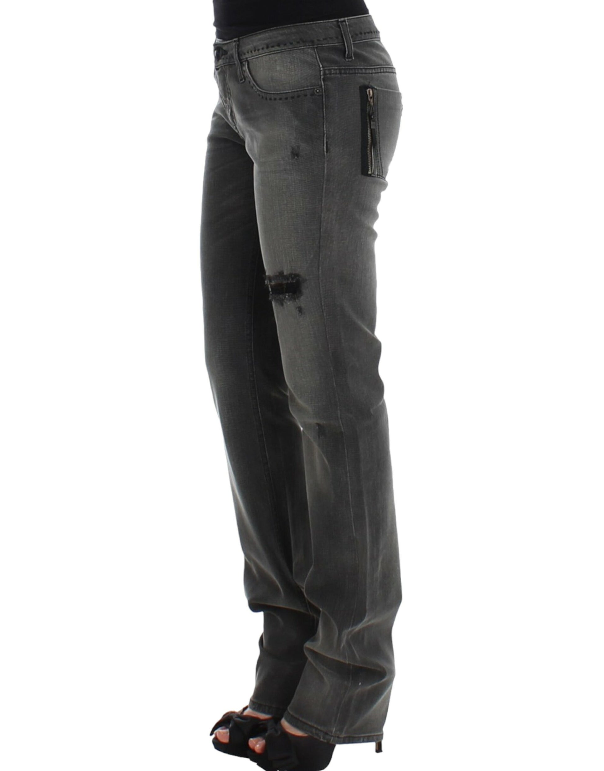 Costume National Gray straight leg jeans $555.00 Costume National Luzworld