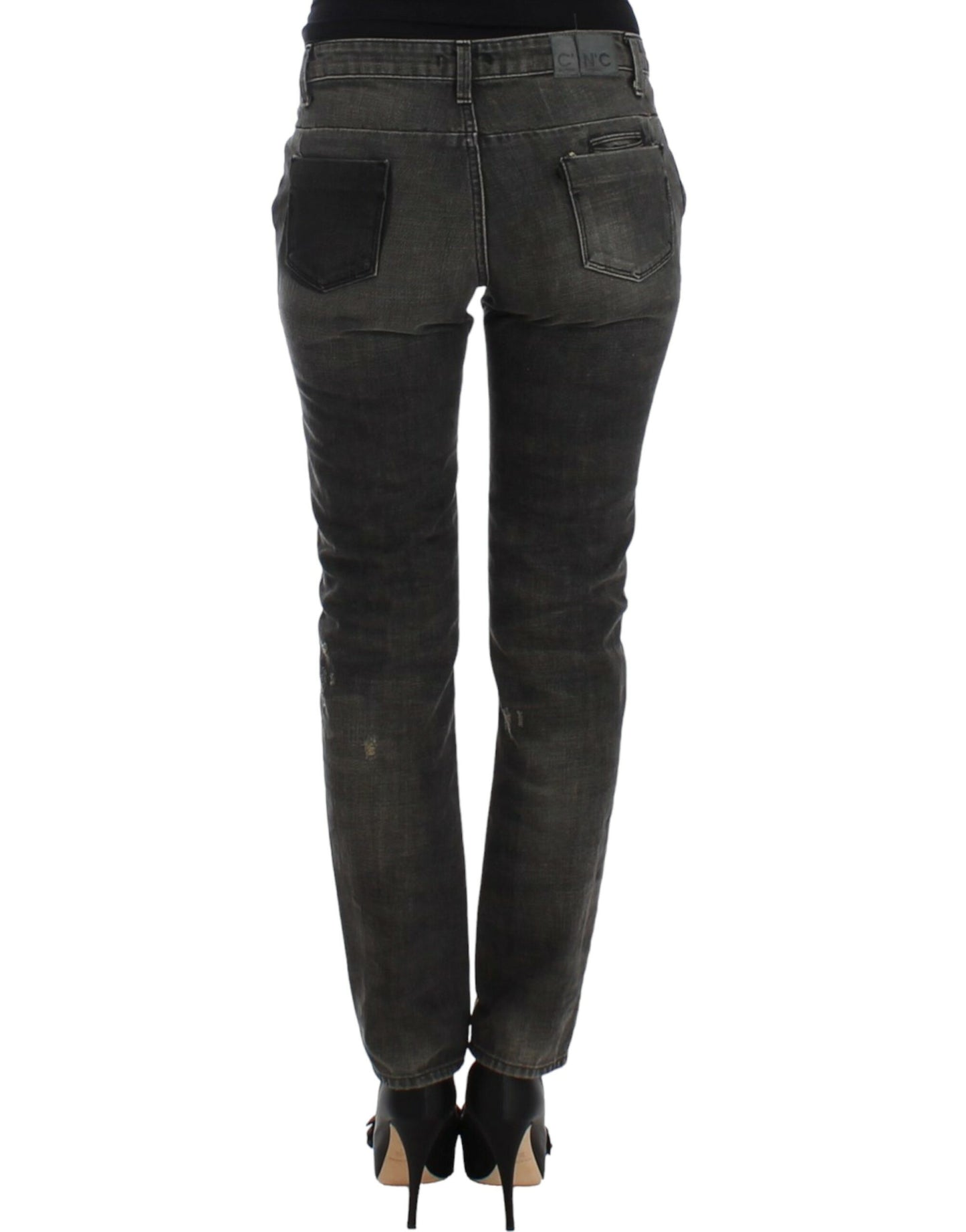 Costume National Gray distressed jeans $552.00 Costume National Luzworld
