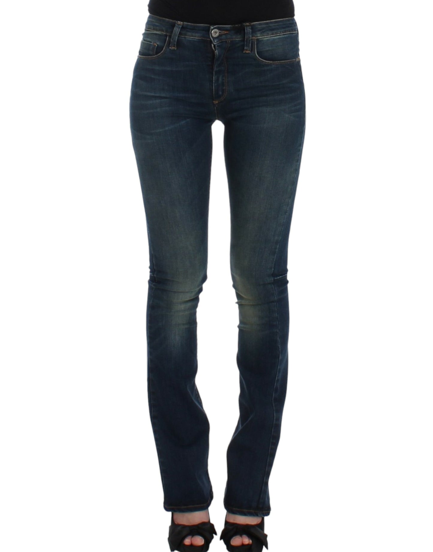 Costume National Blue straight leg jeans $564.00 Costume National Luzworld
