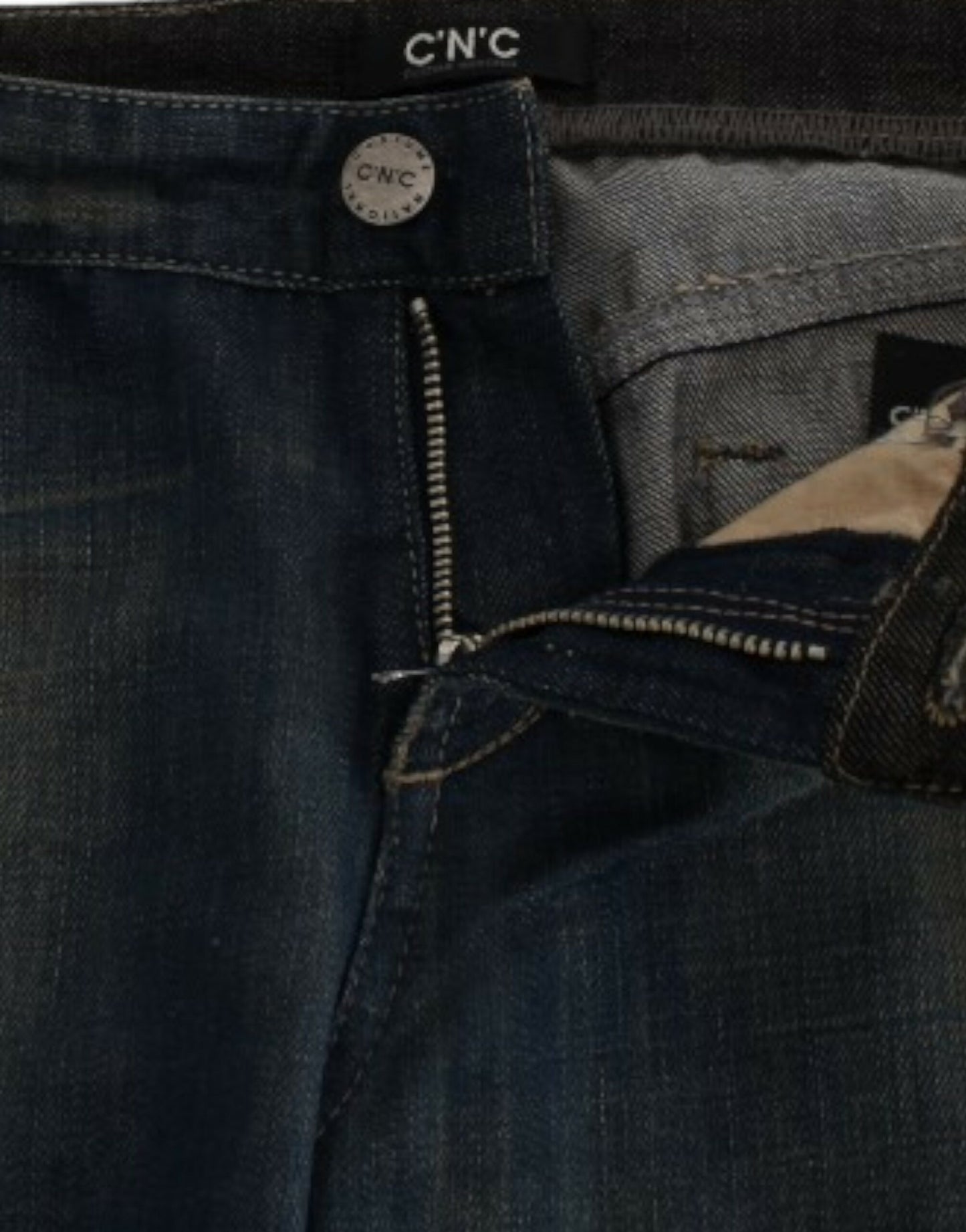 Costume National Blue straight leg jeans $552.00 Costume National Luzworld