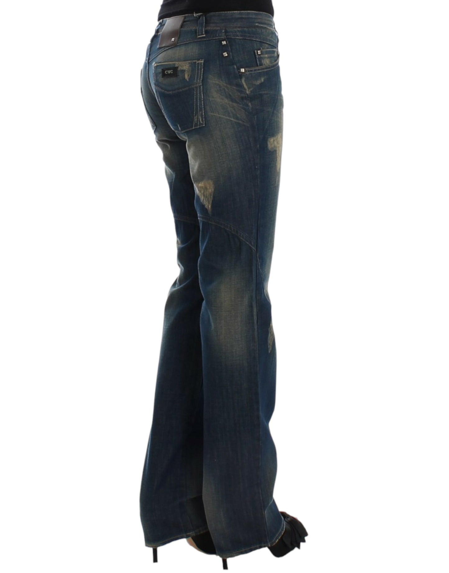 Costume National Blue straight leg jeans $552.00 Costume National Luzworld