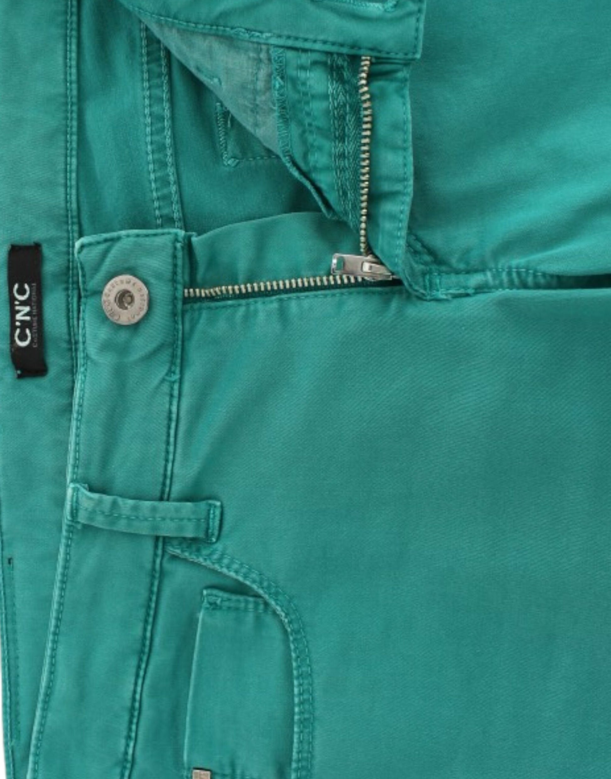 Costume National Green straight leg jeans $552.00 Costume National Luzworld