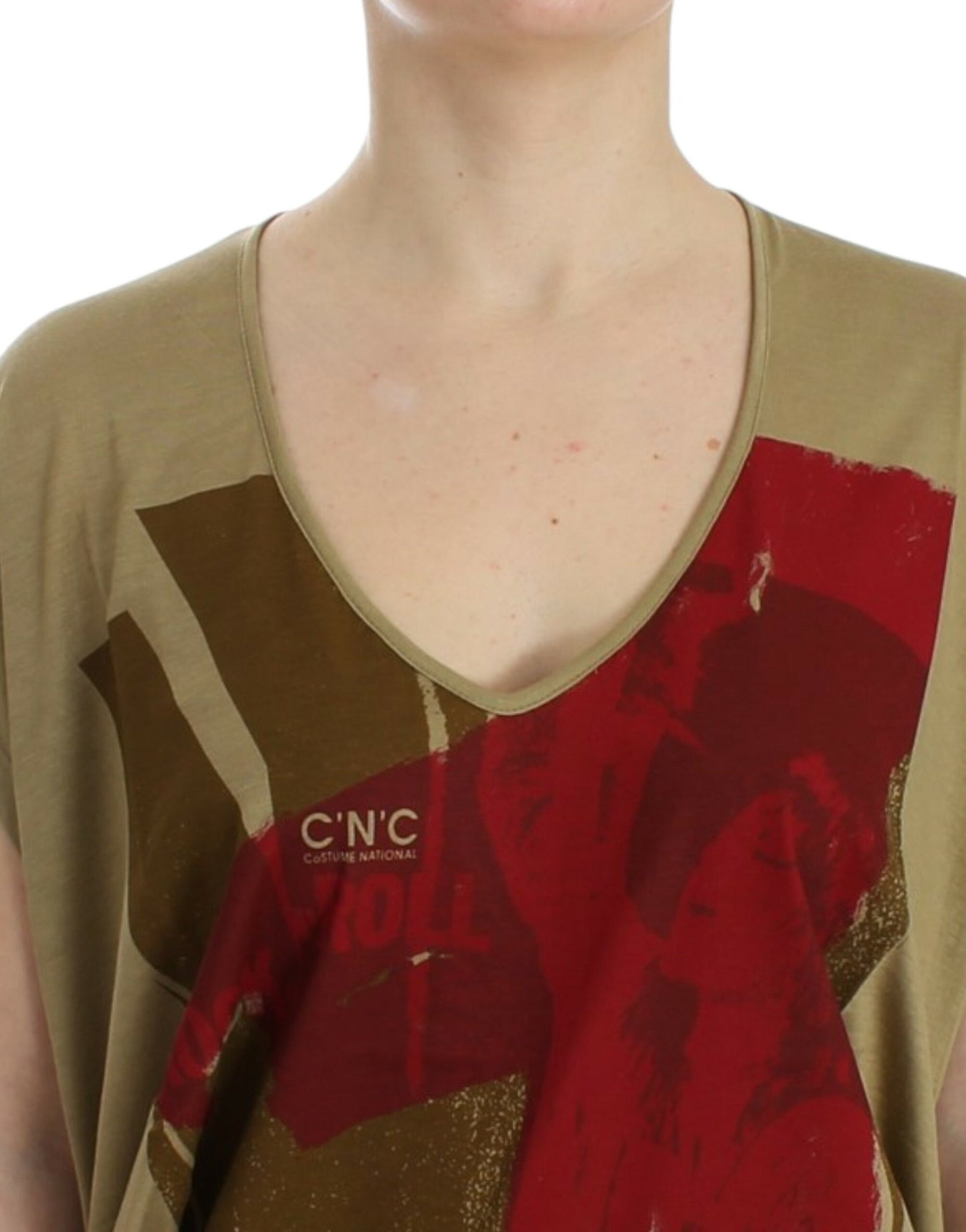 Costume National Green print shortsleeve t-shirt $255.00 Costume National Luzworld