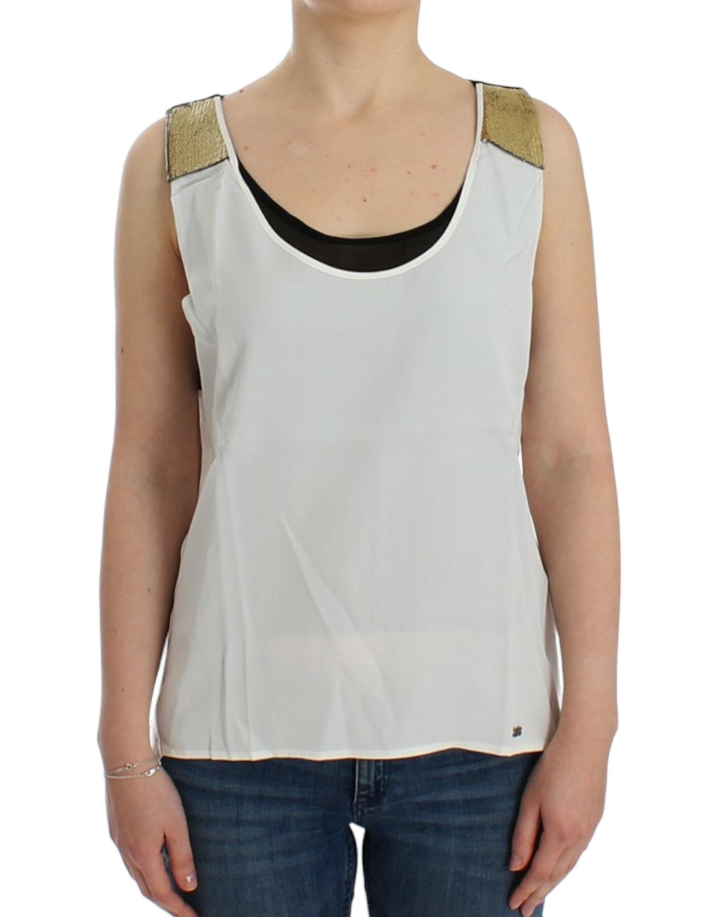 Costume National White sleeveless top $474.00 Costume National Luzworld