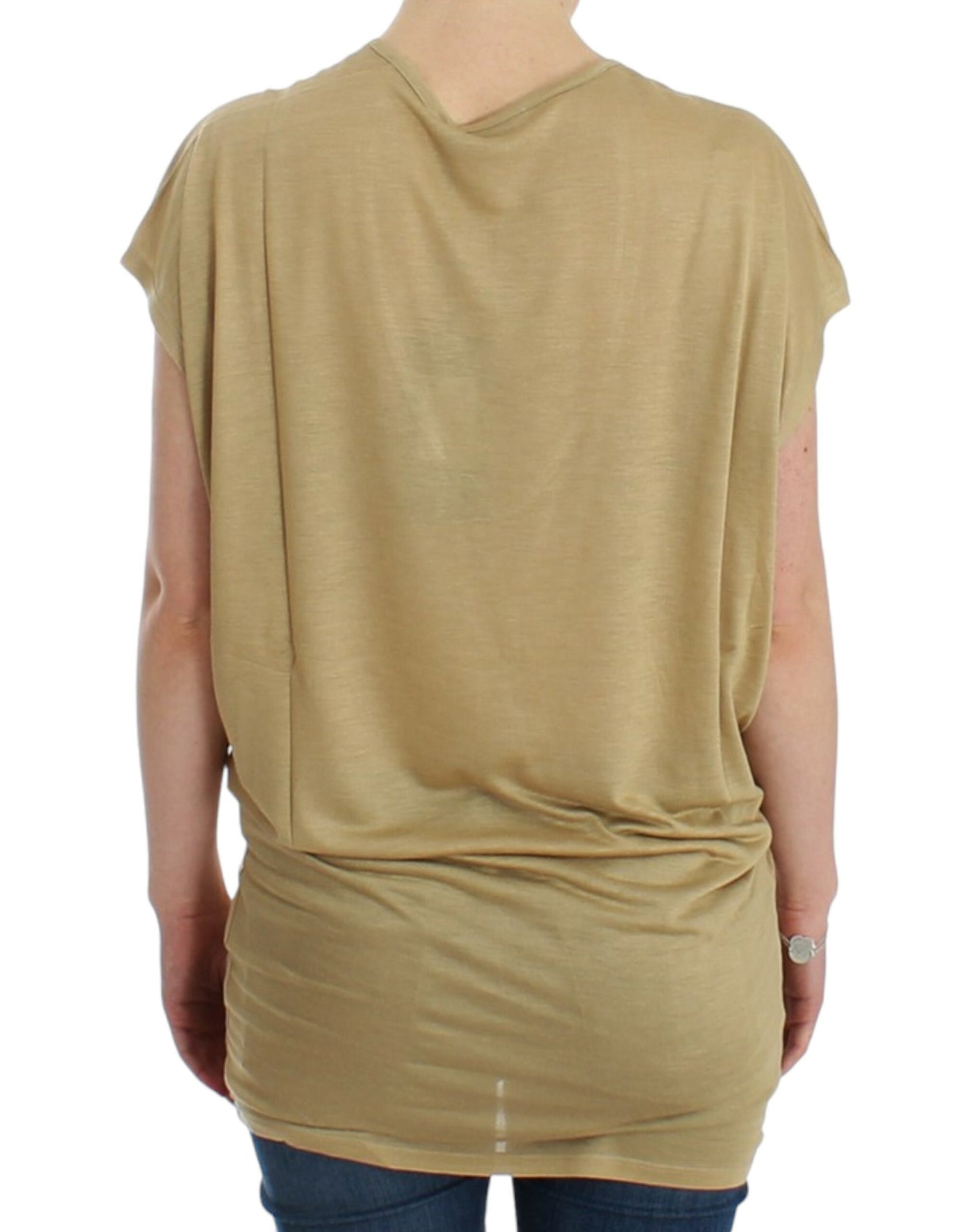 Costume National Beige motive print t-shirt $526.00 Costume National Luzworld