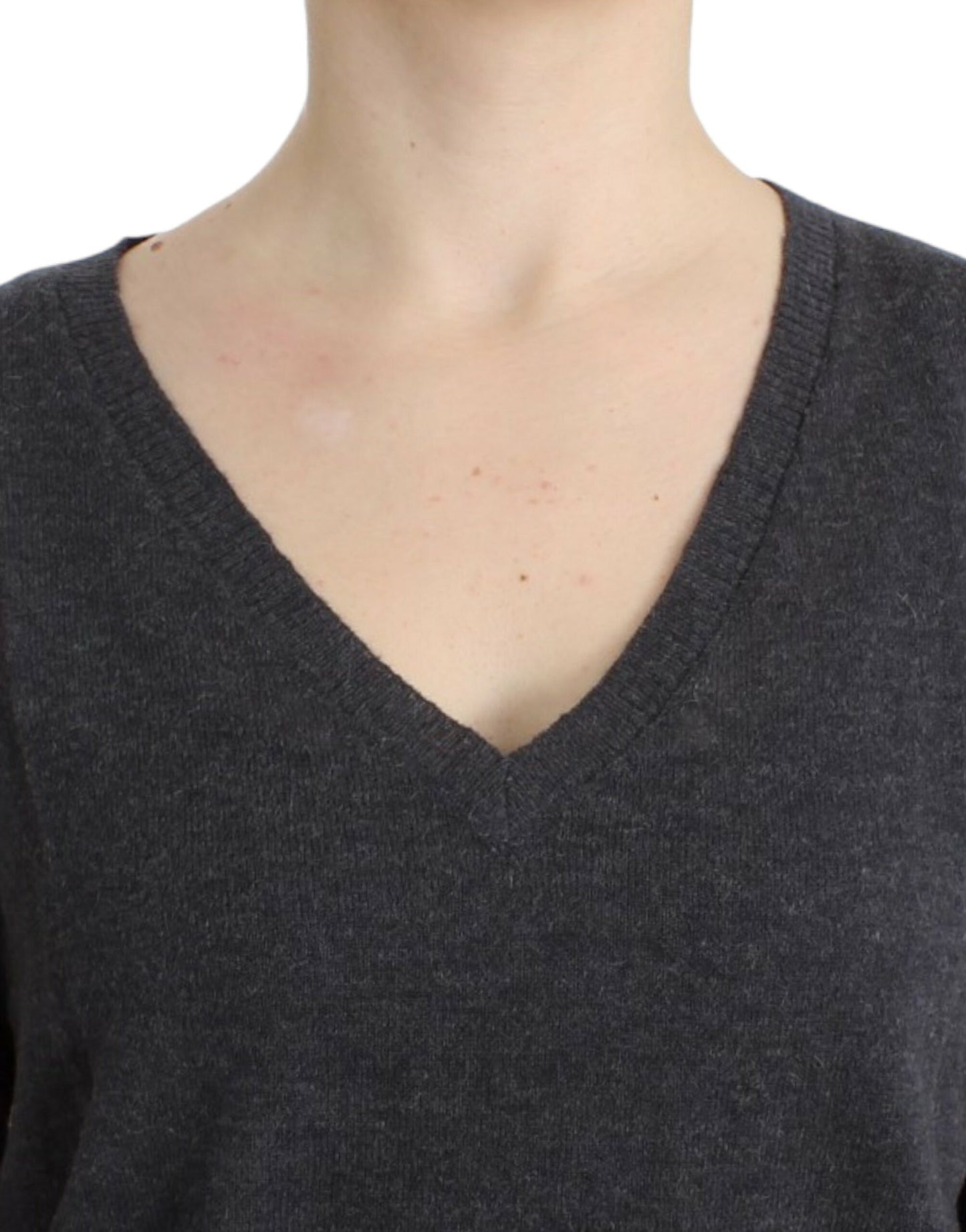 Costume National Gray short sleeved sweater $564.00 Costume National Luzworld