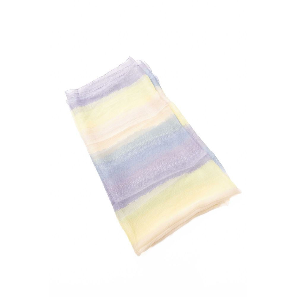 Trussardi Multicolor Silk Women Scarf $237.00 Trussardi Luzworld