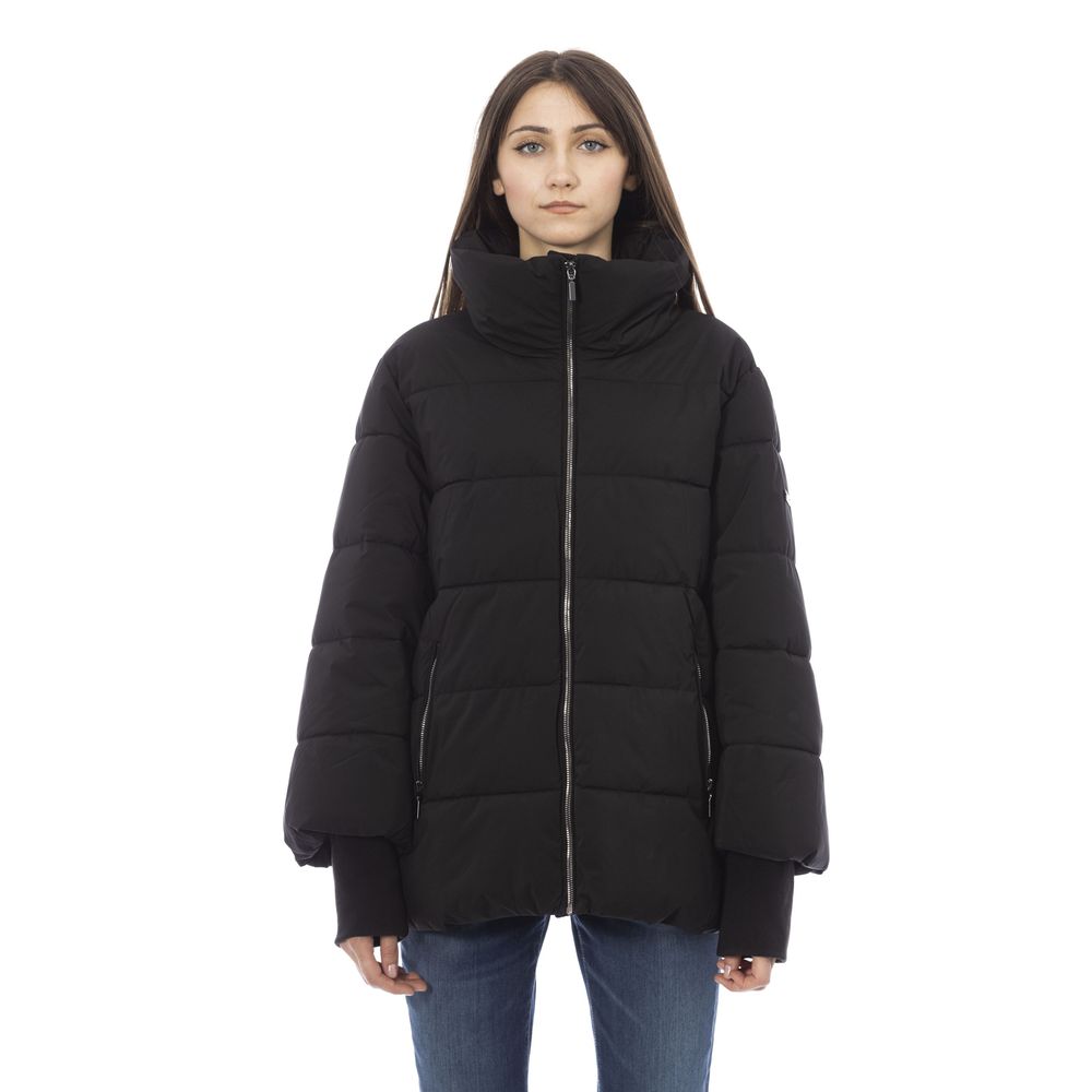 Baldinini Trend Black Polyamide Women Jacket $749.00 Baldinini Trend Luzworld