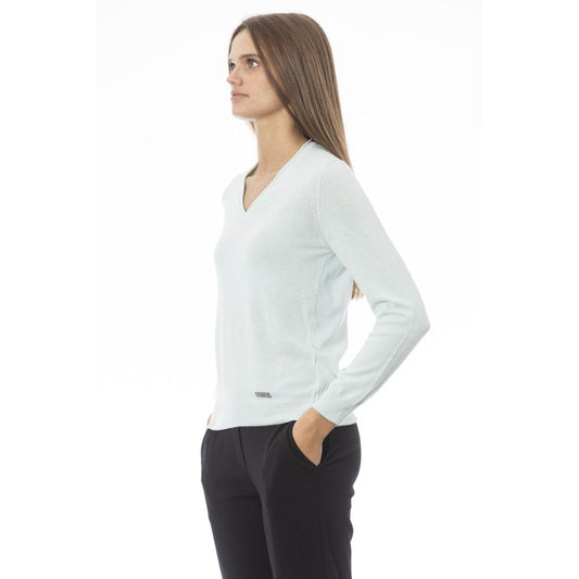 Baldinini Trend Light Blue Cashmere Women Sweater $457.00 Baldinini Trend Luzworld