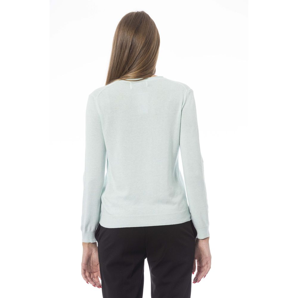 Baldinini Trend Light Blue Cashmere Women Sweater $457.00 Baldinini Trend Luzworld