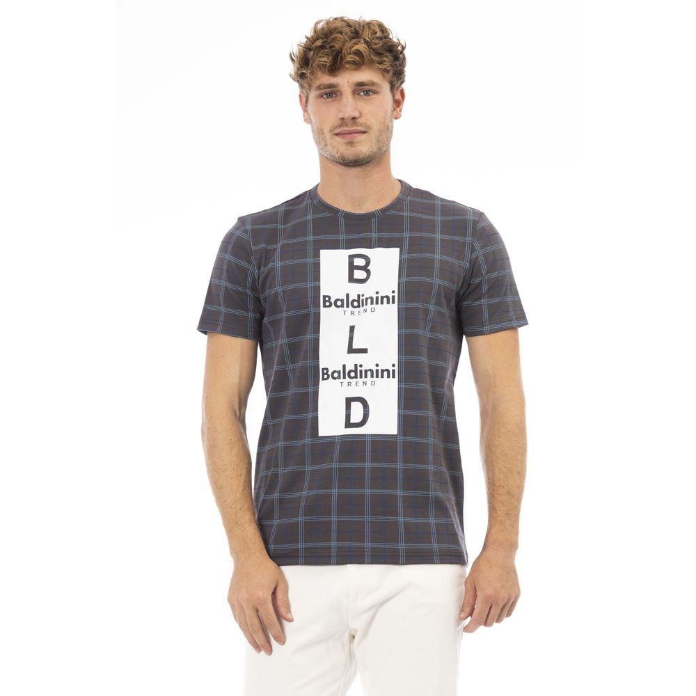 Baldinini Trend Gray Cotton Men T-Shirt $163.00 Baldinini Trend Luzworld