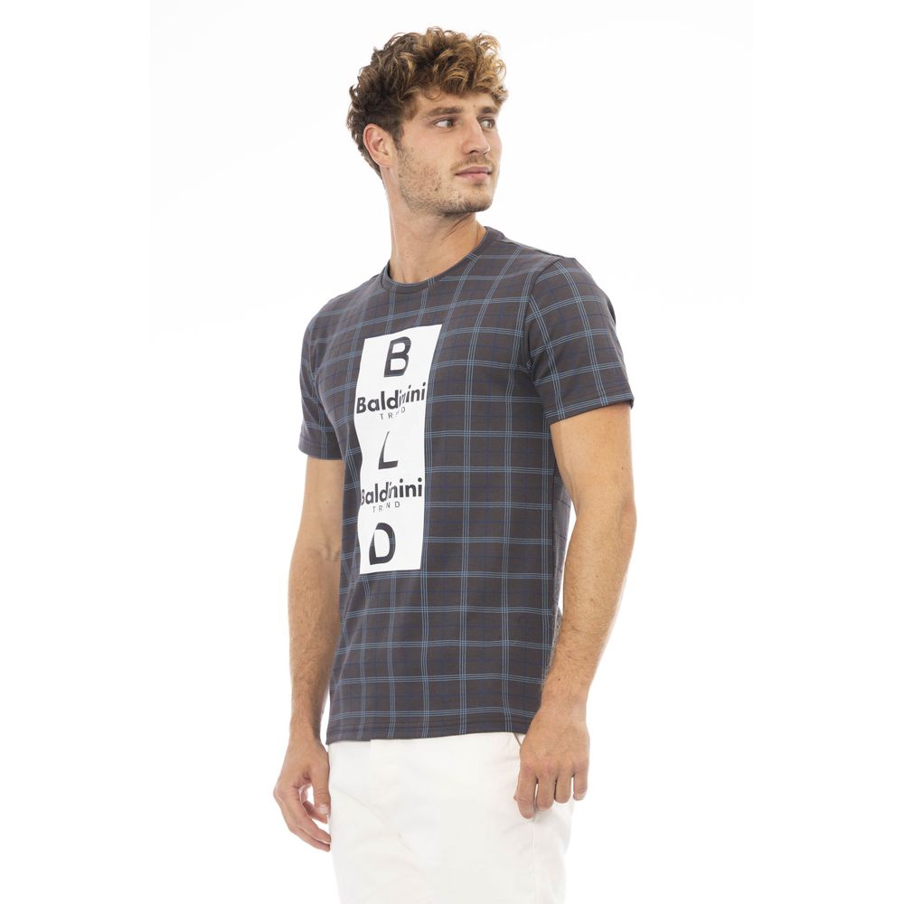 Baldinini Trend Gray Cotton Men T-Shirt $163.00 Baldinini Trend Luzworld