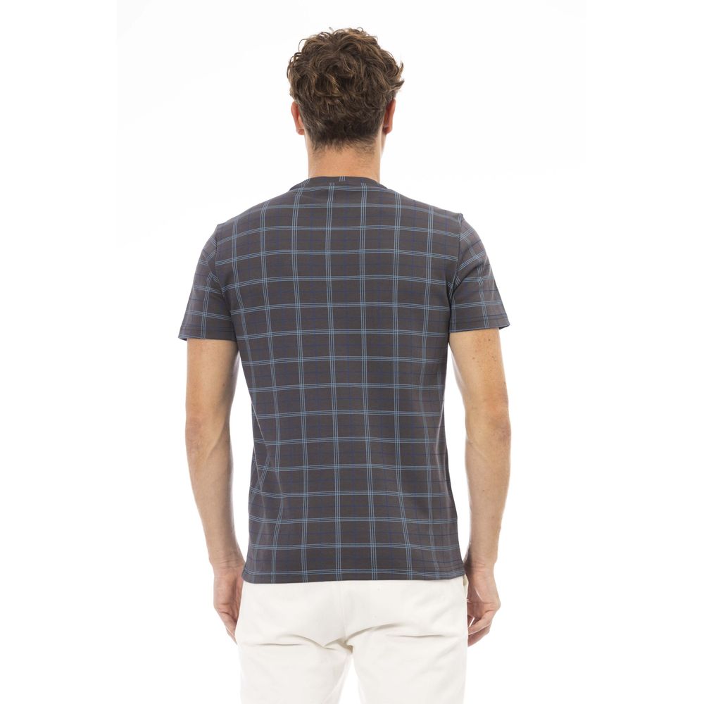 Baldinini Trend Gray Cotton Men T-Shirt $163.00 Baldinini Trend Luzworld