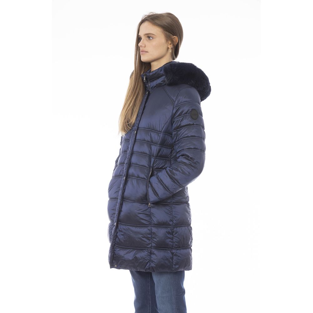 Baldinini Trend Light Blue Polyester Women Jacket $696.00 Baldinini Trend Luzworld