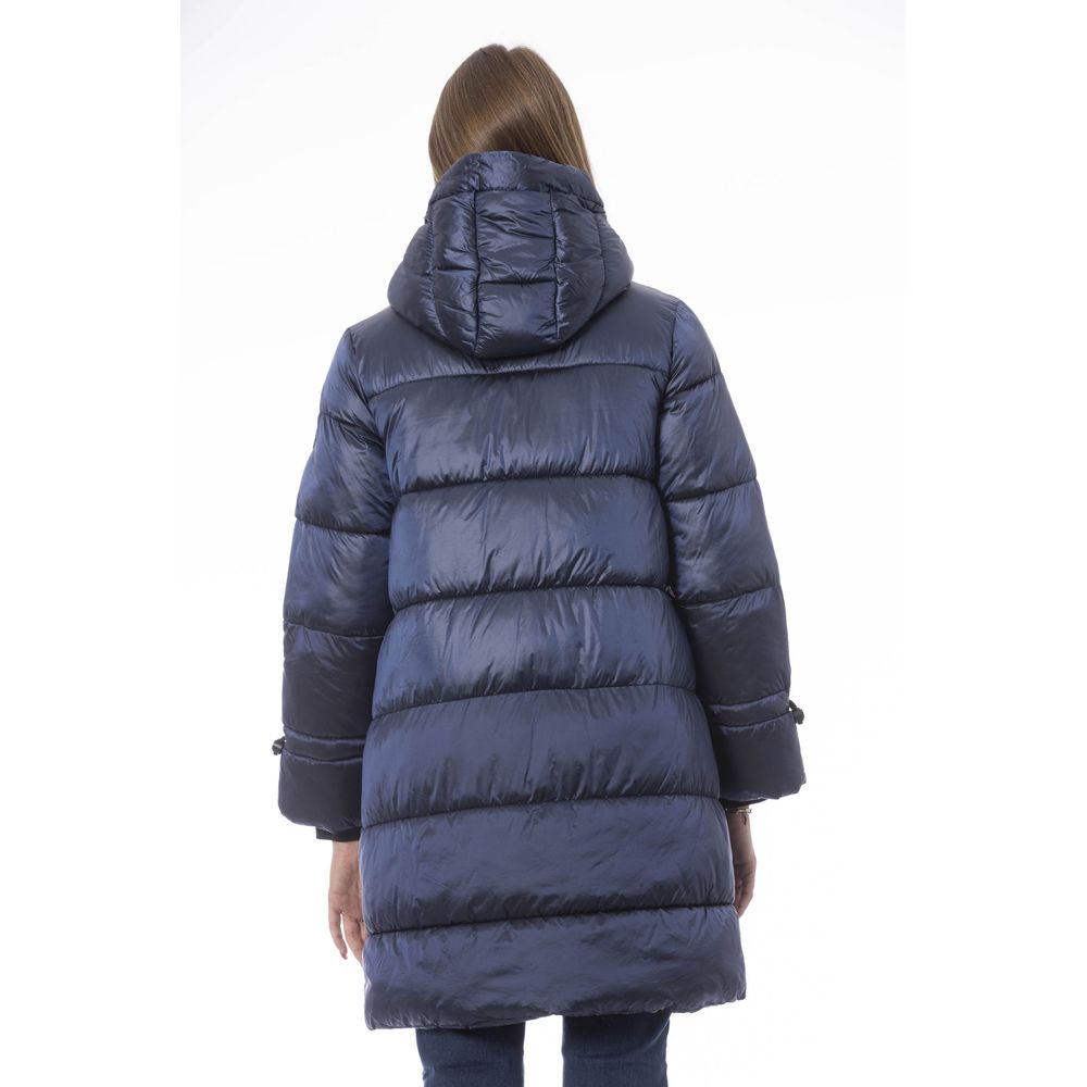 Baldinini Trend Light Blue Nylon Women Jacket $744.00 Baldinini Trend Luzworld