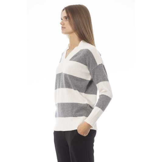 Baldinini Trend Gray Wool Women Sweater $581.00 Baldinini Trend Luzworld