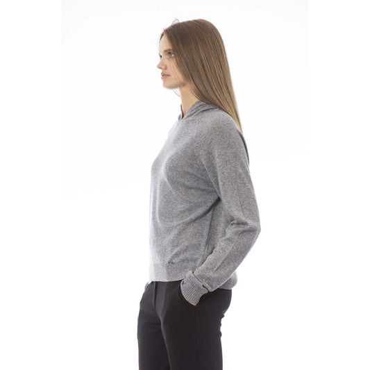 Baldinini Trend Gray Wool Women Sweater $695.00 Baldinini Trend Luzworld