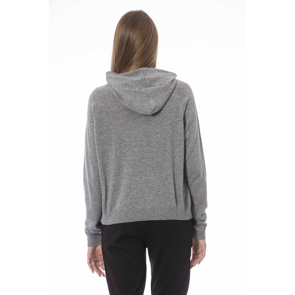 Baldinini Trend Gray Wool Women Sweater $695.00 Baldinini Trend Luzworld