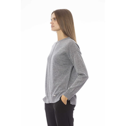 Baldinini Trend Gray Viscose Women Sweater $596.00 Baldinini Trend Luzworld