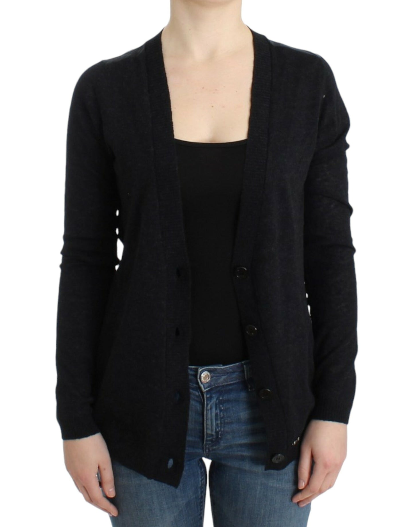 Costume National Gray wool alpaca cardigan $552.00 Costume National Luzworld