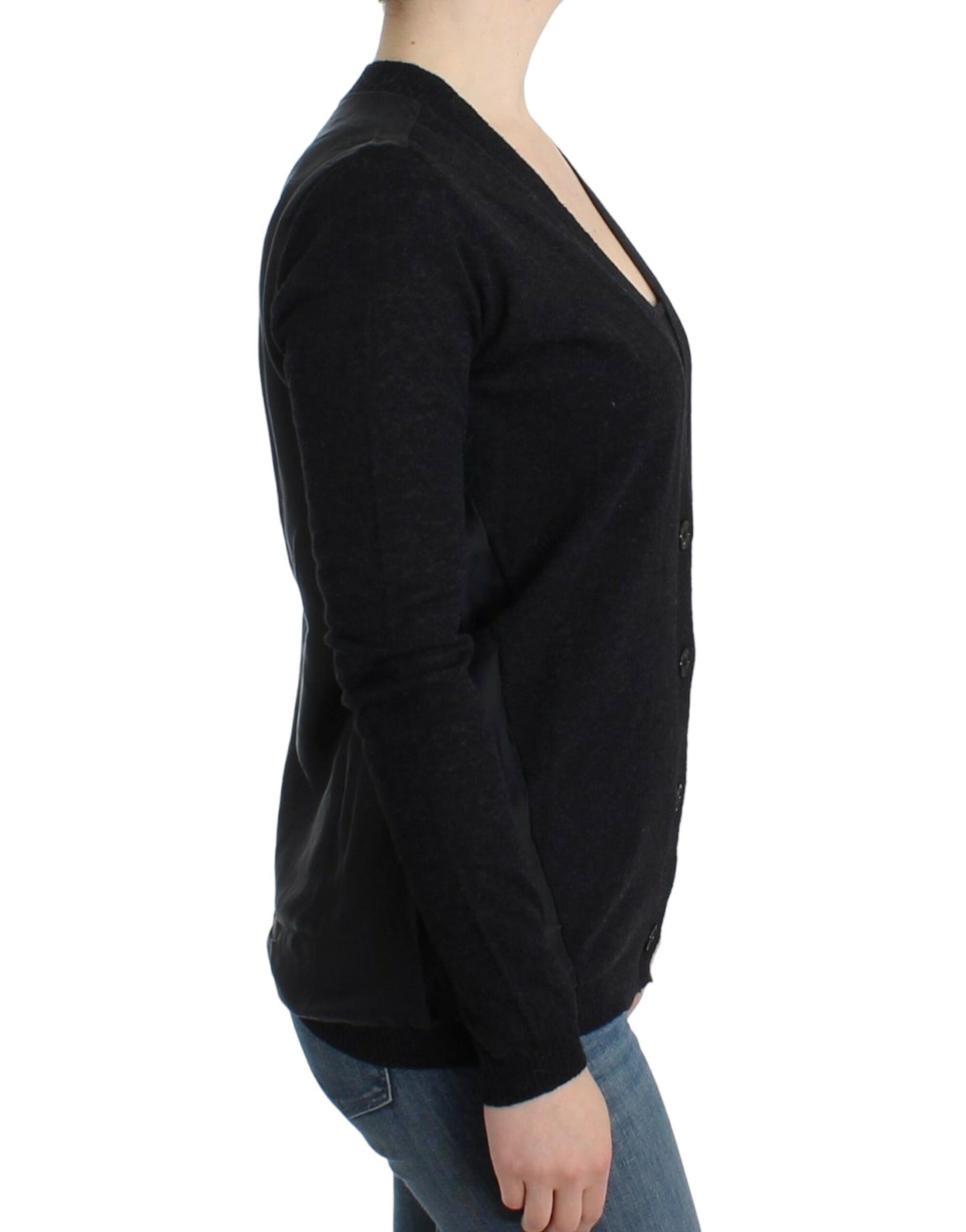 Costume National Gray wool alpaca cardigan $552.00 Costume National Luzworld