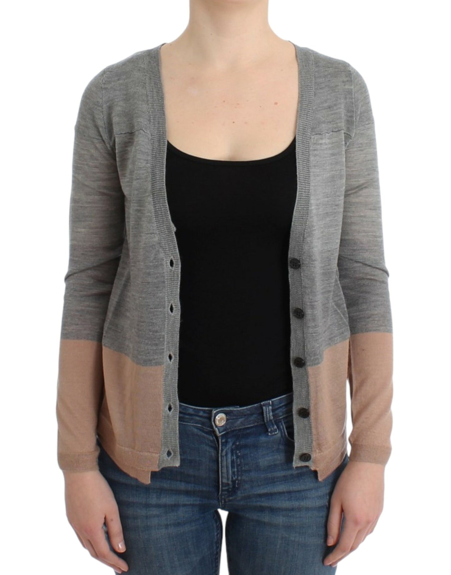 Costume National Gray lightweight cardigan $552.00 Costume National Luzworld