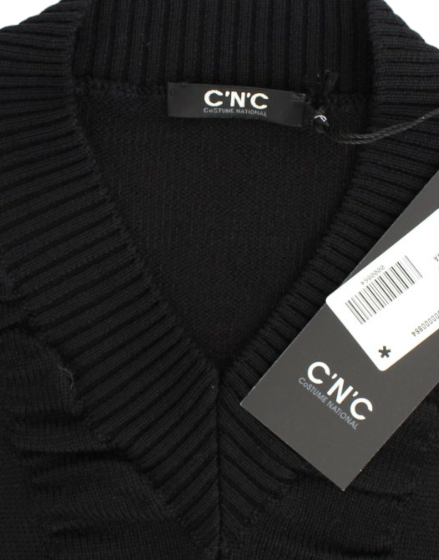 Costume National Black V-neck wool sweater $552.00 Costume National Luzworld