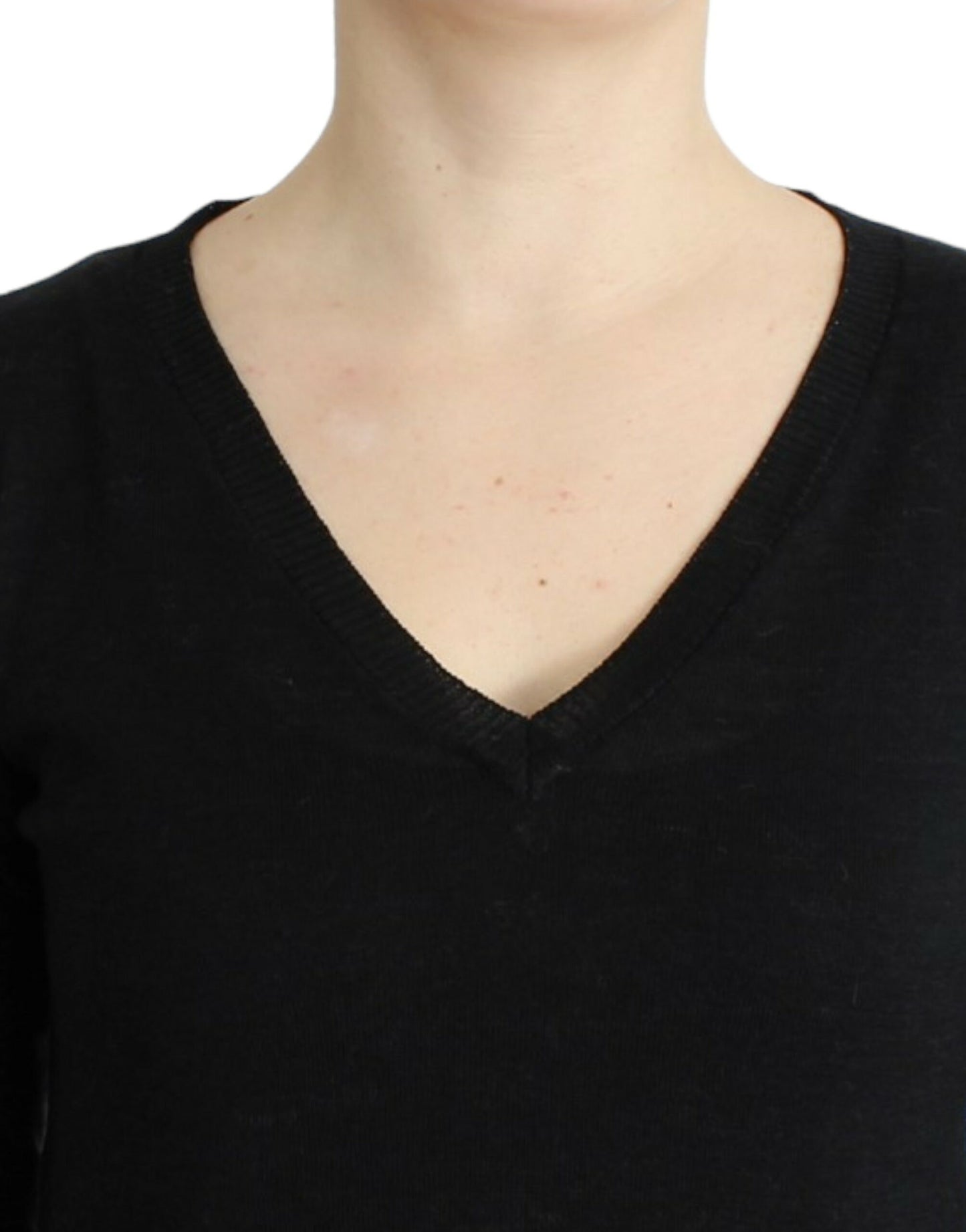 Costume National Black V-neck lightweight sweater $564.00 Costume National Luzworld