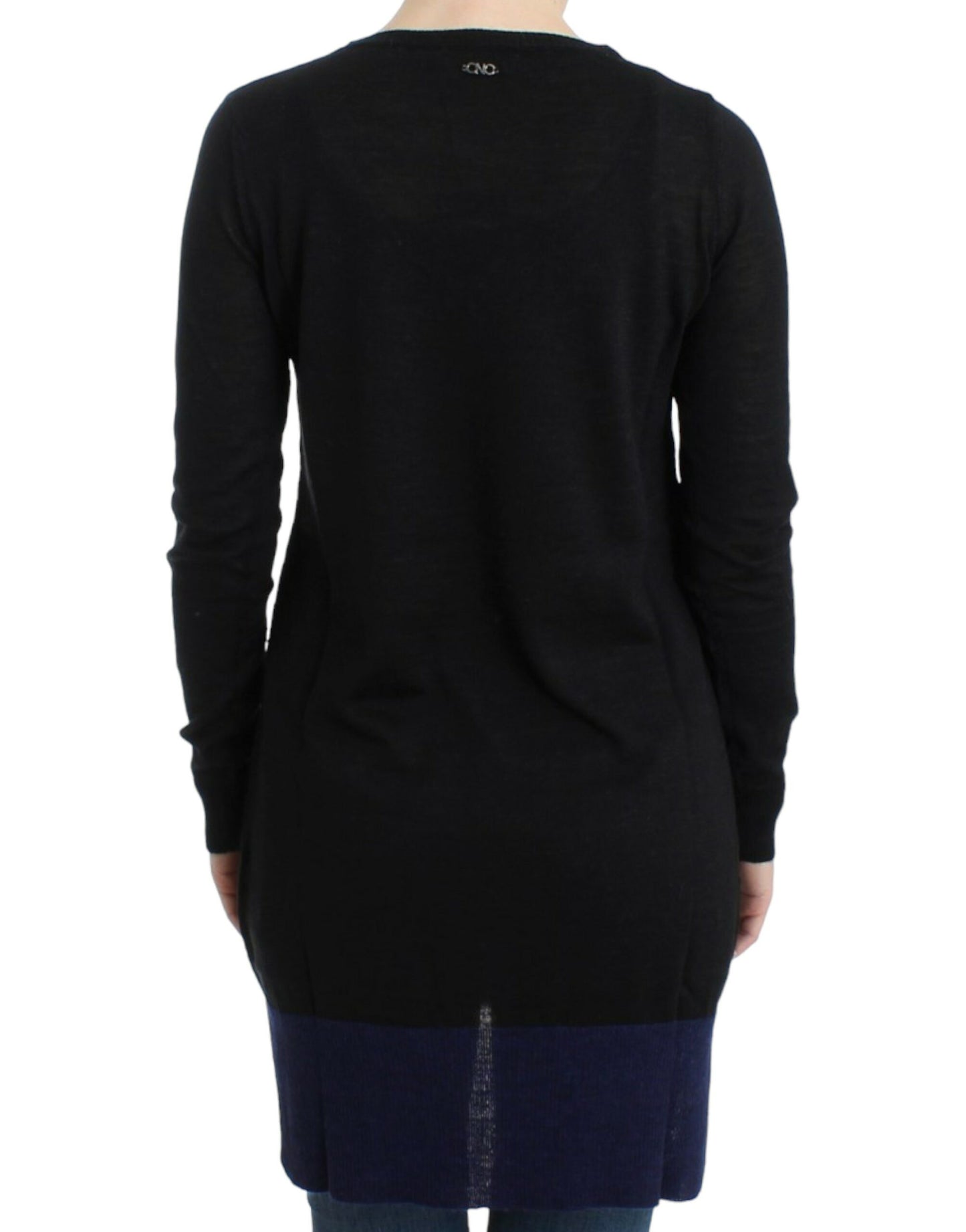 Costume National Black V-neck lightweight sweater $564.00 Costume National Luzworld