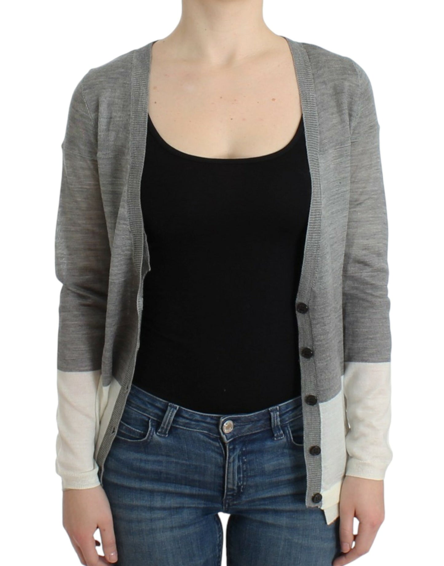 Costume National Gray lightweight cardigan $552.00 Costume National Luzworld