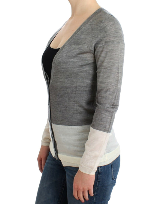 Costume National Gray lightweight cardigan $552.00 Costume National Luzworld