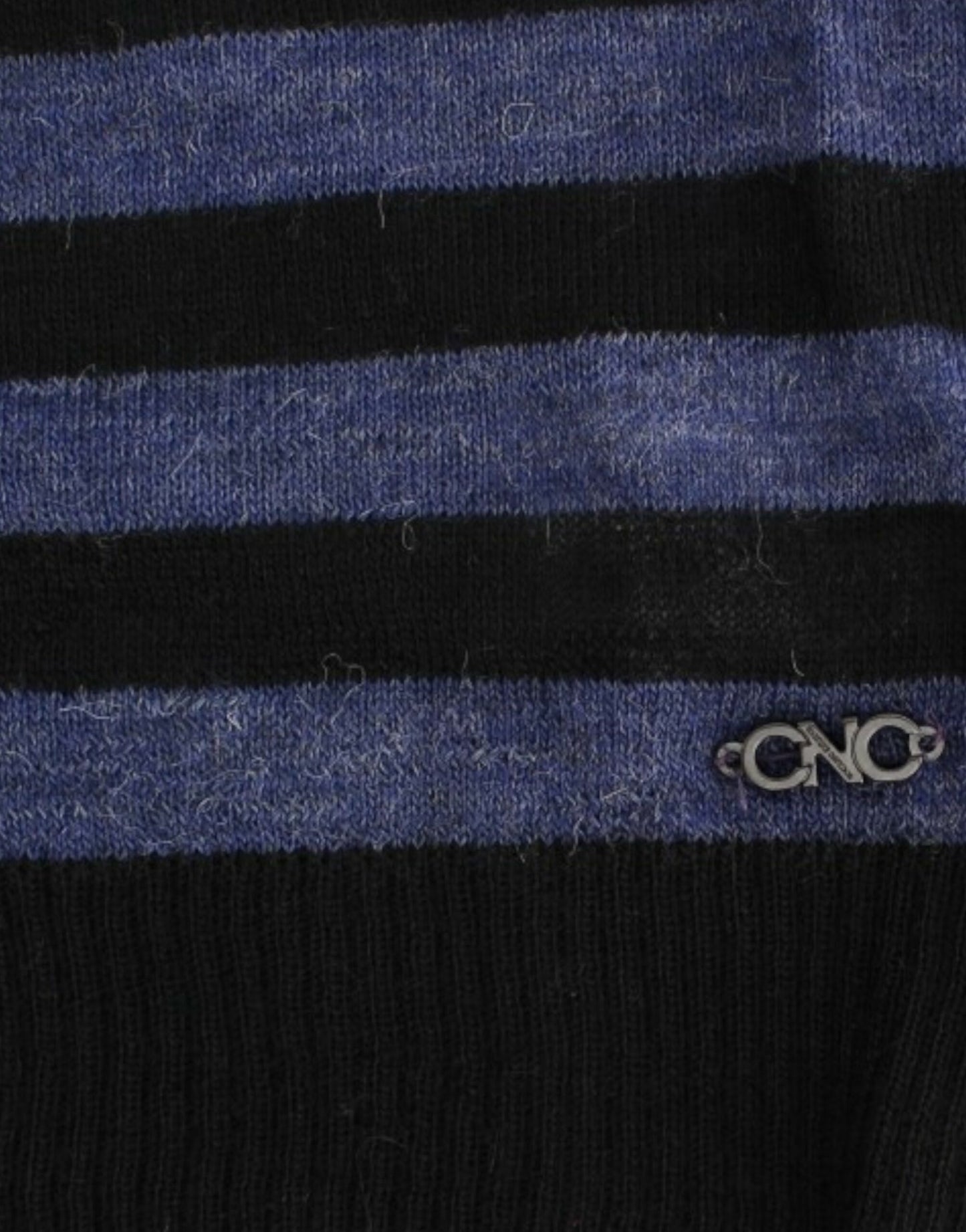 Costume National Black striped V-neck sweater $511.00 Costume National Luzworld