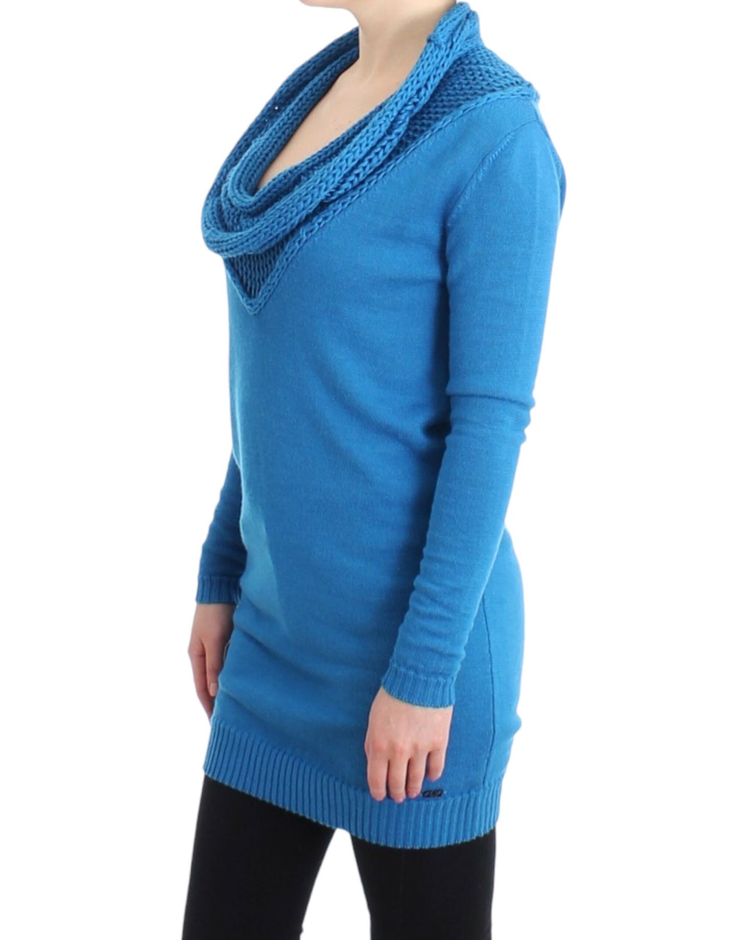 Costume National Blue scoopneck sweater $624.00 Costume National Luzworld