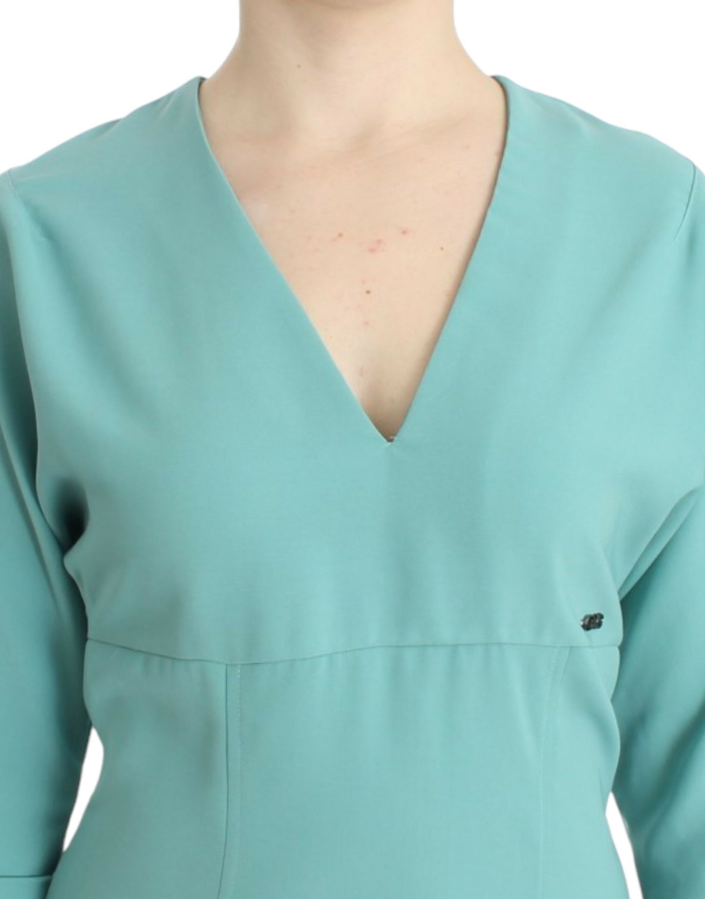 Costume National Green 3/4 sleeved sheath dress $777.00 Costume National Luzworld