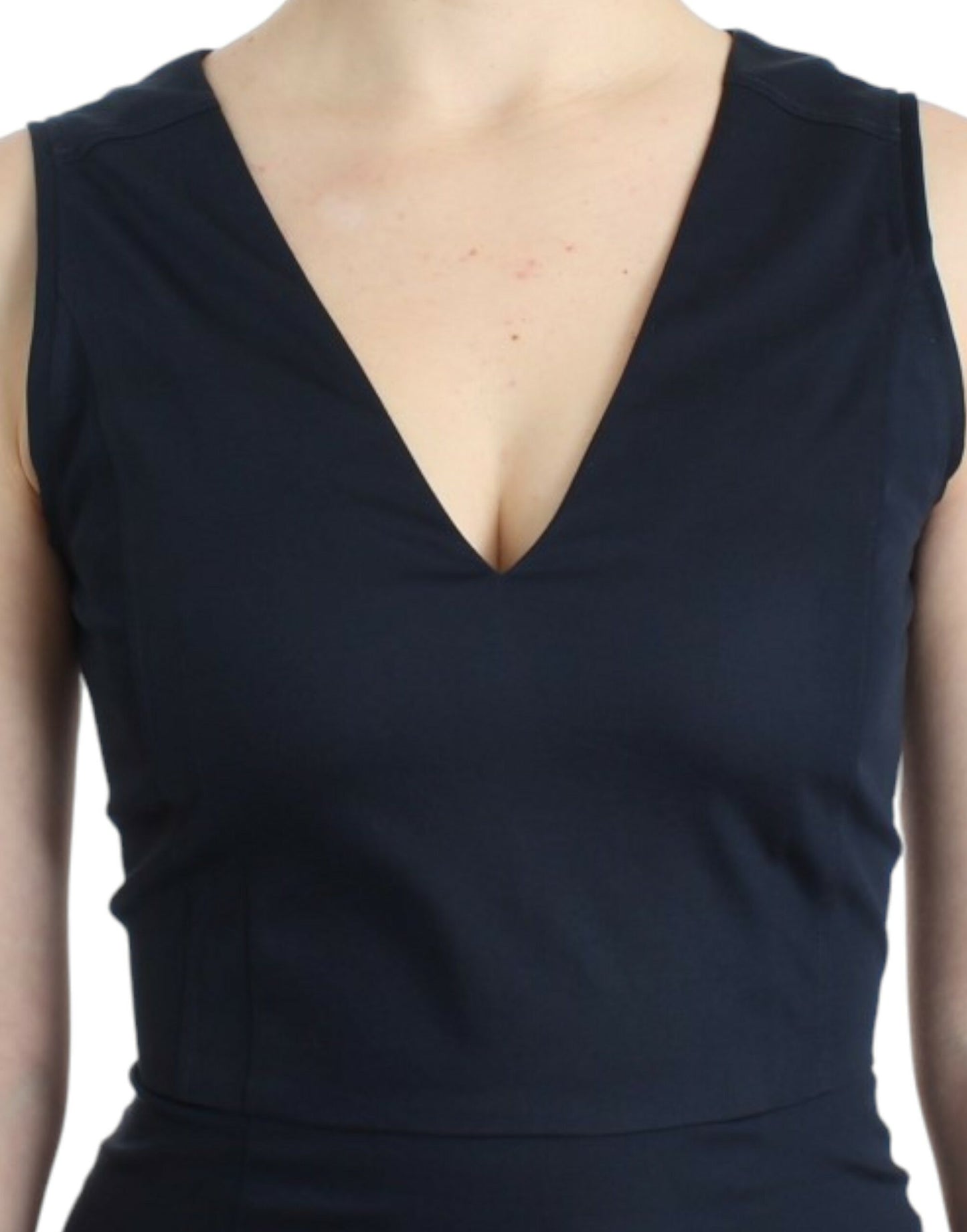 Costume National Blue pencil cotton dress $751.00 Costume National Luzworld