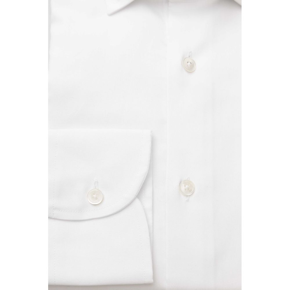 Bagutta White Cotton Men's Shirt $243.00 Bagutta Luzworld