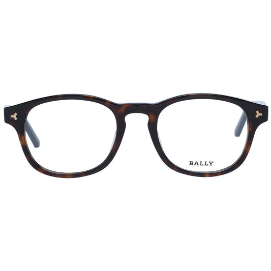 Bally Brown Men Glasses Frame $461.00 Bally Luzworld